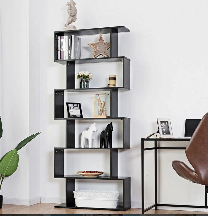 Giá kệ sách gỗ đứng 6 tầng rộng 80cm thiết kế đẹp KGĐ116