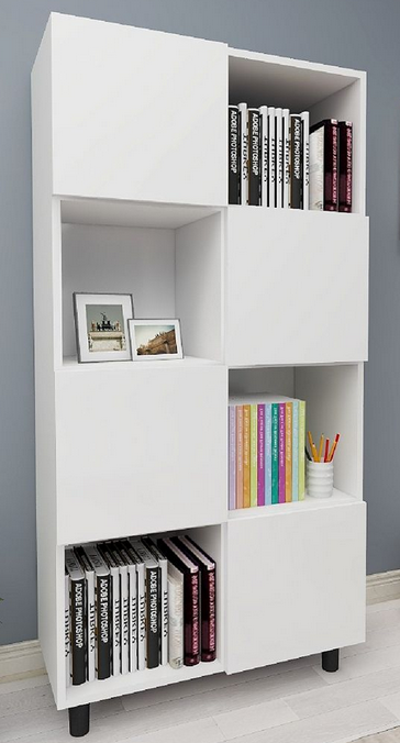 Tủ gỗ công nghiệp đựng sách hồ sơ tài liệu 8 ô vuông KGĐ126