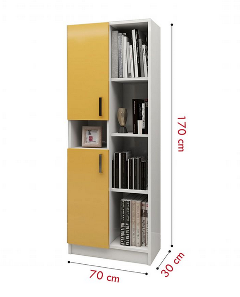 Tủ sách tài liệu bằng gỗ công nghiệp có cánh đẹp KGĐ131