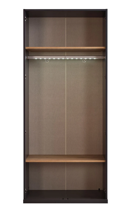 Tủ quần áo gỗ cánh kính cường lực khung nhôm đẹp cao cấp TAO24