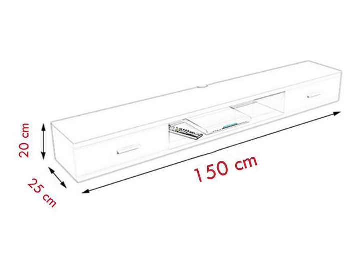 Kệ tivi treo bằng gỗ có ngăn kéo thiết kế đơn giản tiện dụng TKTV12