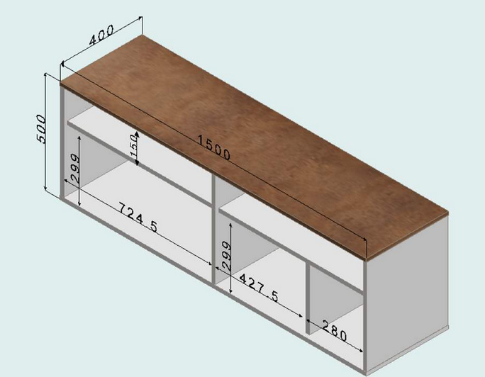 Tủ kệ tivi gỗ phòng khách cánh mở có chân sắt để đồ tiện dụng TKTV38