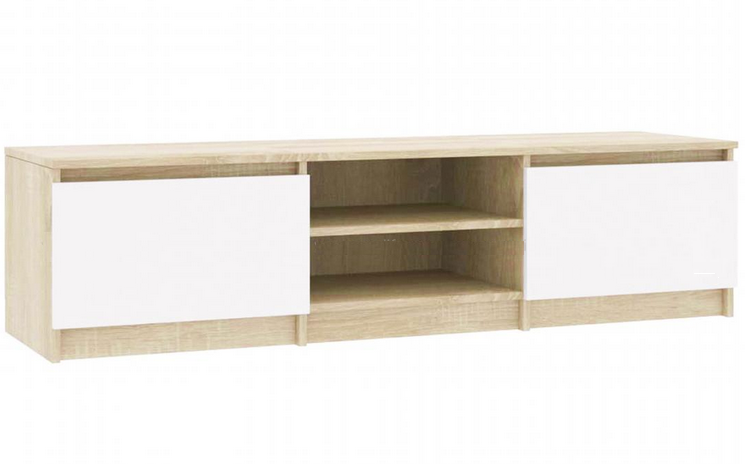 Kệ tivi để sàn gỗ công nghiệp cánh mở nhiều ngăn để đồ tiện dụng TKTV39