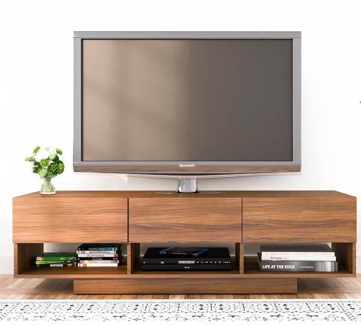 Kệ tivi gỗ công nghiệp tiện dụng cho phòng khách có 3 ngăn kéo để đồ TKTV40