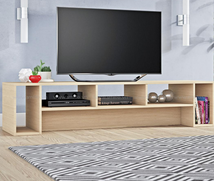 Kệ tivi gỗ nhỏ gọn tiện dụng cho phòng khách giá rẻ TKTV49
