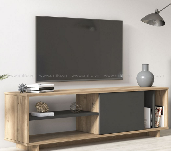 Kệ tivi bằng gỗ thiết kế đơn giản cho phòng khách giá rẻ TKTV53