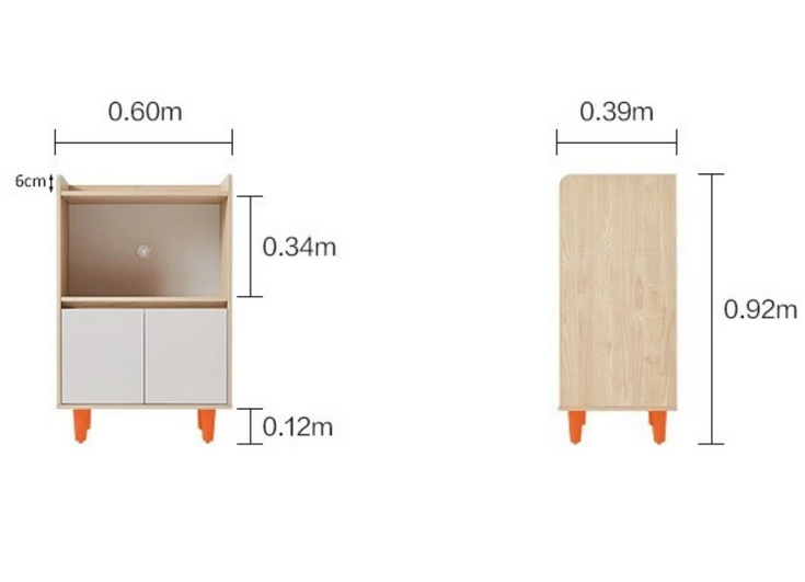 Kệ tủ bếp đa năng có chân gỗ để lò vi sóng nhỏ gọn giá rẻ TUBEP05