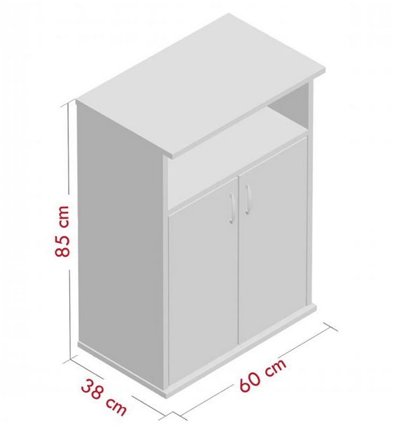 Tủ gỗ 2 cánh mở để lò vi sóng nhà bếp nhỏ gọn giá rẻ TUBEP13