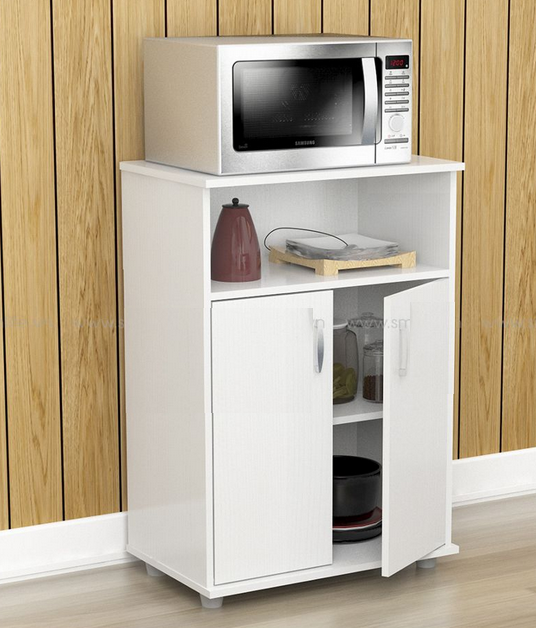 Tủ gỗ 2 cánh mở để lò vi sóng nhà bếp nhỏ gọn giá rẻ TUBEP13