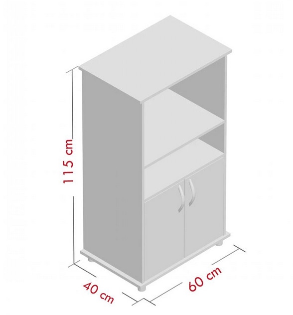 Tủ kệ để lò vi sóng nhà bếp bằng gỗ công nghiệp cánh mở nhỏ gọn TUBEP16