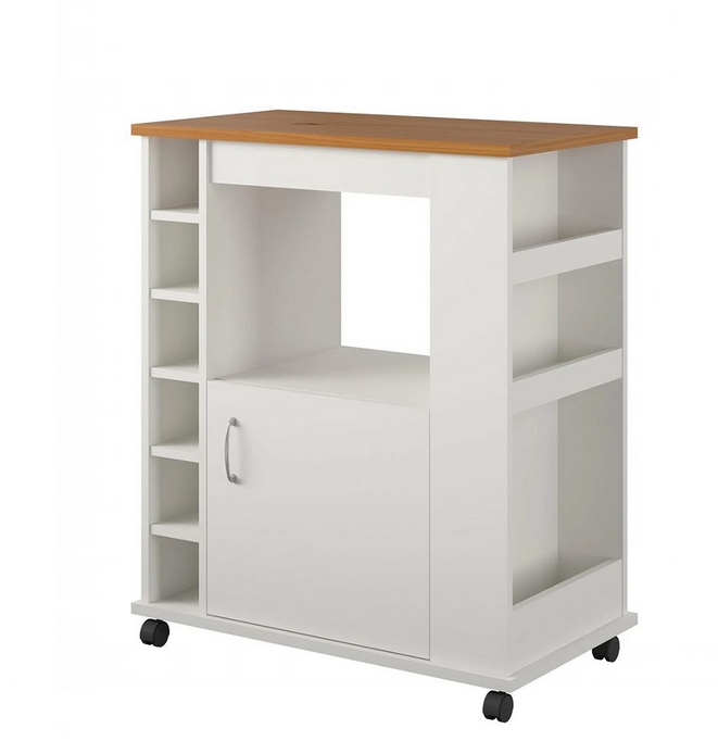 Tủ kệ gỗ đựng đồ nhà bếp chứa ô rượu có bánh xe di chuyển giá rẻ TUBEP21