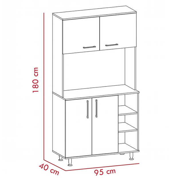Tủ gỗ cánh mở để đồ dùng nhà bếp đẹp hiện đại TUBEP24