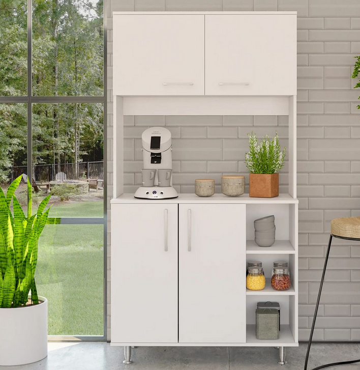 Tủ gỗ cánh mở để đồ dùng nhà bếp đẹp hiện đại TUBEP24