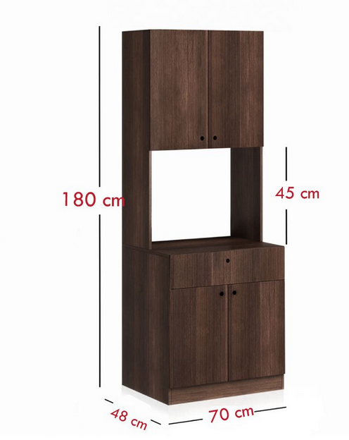 Tủ gỗ đựng đồ nhà bếp lò vi sóng đa năng hiện đại TUBEP26