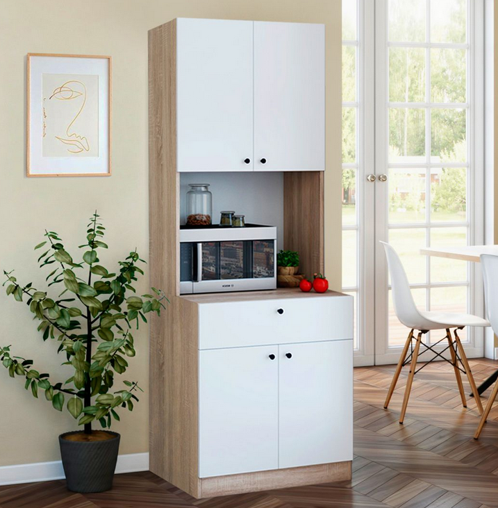 Tủ gỗ đựng đồ nhà bếp lò vi sóng đa năng hiện đại TUBEP26