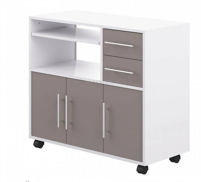 Tủ kệ đựng đồ dùng nhà bếp nhiều ngăn có bánh xe di chuyển giá rẻ TUBEP36