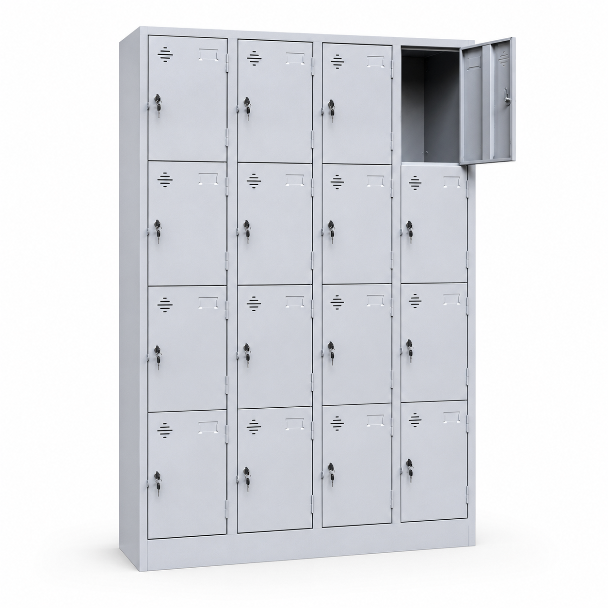 Tủ Locker Sắt Văn Phòng 16 Ngăn Cánh Mở TU984-4KSL