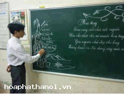 Bảng từ xanh khung nhôm phào to treo tường kẻ ô ly/kẻ ô mờ viết phấn cho lớp học