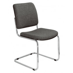 Ghế ngồi họp văn phòng chân quỳ khung sắt mạ, đệm tựa bọc vải nỉ GQ01M