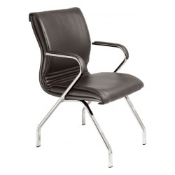 Ghế chân quỳ khung mạ, đệm tựa bọc da PU NT190 GQ07-M