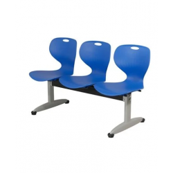 Ghế phòng chờ 2,3,4,5 chỗ ngồi mặt nhựa chân sơn tĩnh điện NT190 GC02