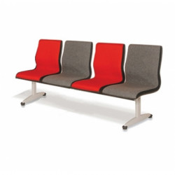 Ghế chờ đệm mút bọc vải nỉ chân sơn tĩnh điện NT190 GC03-2/3/4/5