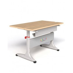 Bàn học sinh nâng hạ chân sắt mặt gỗ MFC NT190 BHS01-M/BHS01B-M