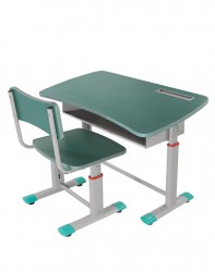 Bộ bàn ghế học sinh cho bé Nội thất 190 khung sắt mặt gỗ giá rẻ BHS03-X