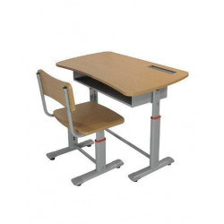 Bộ bàn ghế học sinh cho bé khung sắt mặt gỗ Nội thất 190 BHS03-V