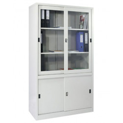 Tủ tài liệu sắt cánh kính lùa NT190 TL03