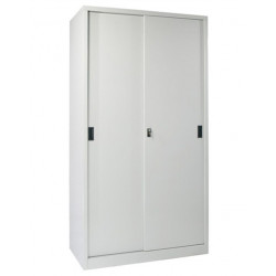 Tủ sắt 2 khoang cánh lùa có giá treo quần áo NT190 TL04