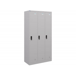 Tủ sắt locker TU981-3K The One 3 khoang cánh mở có suốt treo quần áo