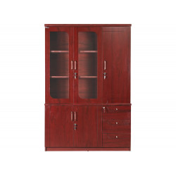 Tủ tài liệu gỗ sơn PU rộng 1m35 The One DC1340H1