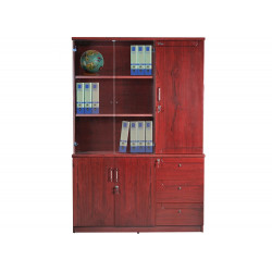 Tủ tài liệu gỗ sơn PU rộng 1m35 The One DC1350H1