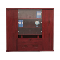 Tủ tài liệu gỗ sơn PU rộng 2m2 The One DC2200H2