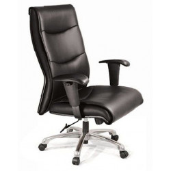 Ghế xoay lãnh đạo lưng cao đệm da PU chân mạ/hợp kim NT190 GX203A