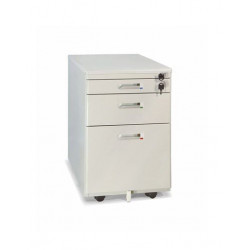 Hộc sắt di động 3 ngăn kéo sơn màu kem NT190 HS01