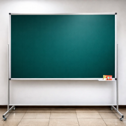 Bảng từ xanh có chân di động kẻ ô vuông 5x5 viết phấn giá rẻ cho lớp học