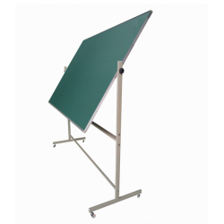 Bảng xoay 2 mặt từ xanh viết phấn có chân di động giá rẻ