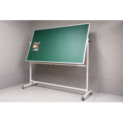 Bảng từ xanh 2 mặt lật viết phấn có chân di động giá rẻ