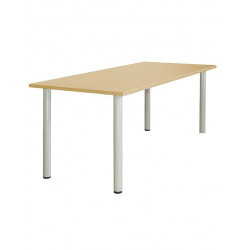 Bàn làm việc chân sắt trụ mặt gỗ NT190 BCT12/BCT14/BCT16/BCT18