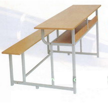Bộ bàn ghế sinh viên không tựa hòa phát khung sắt mặt gỗ BSV107