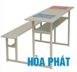 Bộ bàn ghế ngồi học sinh viên giá rẻ cho trường phổ thông khung sắt mặt gỗ BSV108