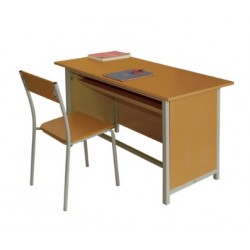 Bộ bàn ghế giáo viên hòa phát khung sắt mặt gỗ công nghiệp BGV101