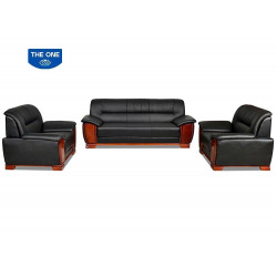 Bộ ghế sofa văn phòng đệm da cao cấp The One SF01