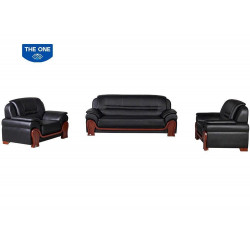 Bộ ghế sofa văn phòng đệm da cao cấp The One SF03