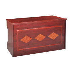 Bàn hội trường gỗ sơn PU, yếm trang trí quả trám The One BHT12DH1