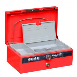 Hộp đựng tiền thu ngân mini có khóa 8868