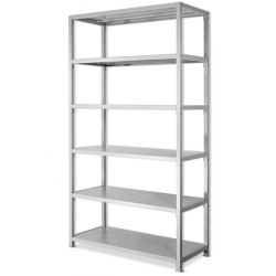 Giá kệ sắt đơn GS01-1 Nội thất 190 đợt cố định 1 khoang 5 tầng để sách hồ sơ tài liệu thư viện văn phòng