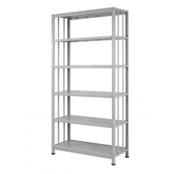 Giá kệ sắt đơn GS02-1 Nội thất 190 đợt di động 1 khoang 5 tầng để sách hồ sơ tài liệu thư viện văn phòng
